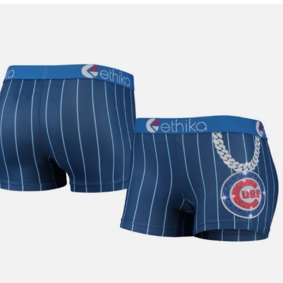 Women's Chicago Cubs Ethika Royal Slugger Shorts Size Large / 8-10 MLB Baseball - Picture 1 of 1